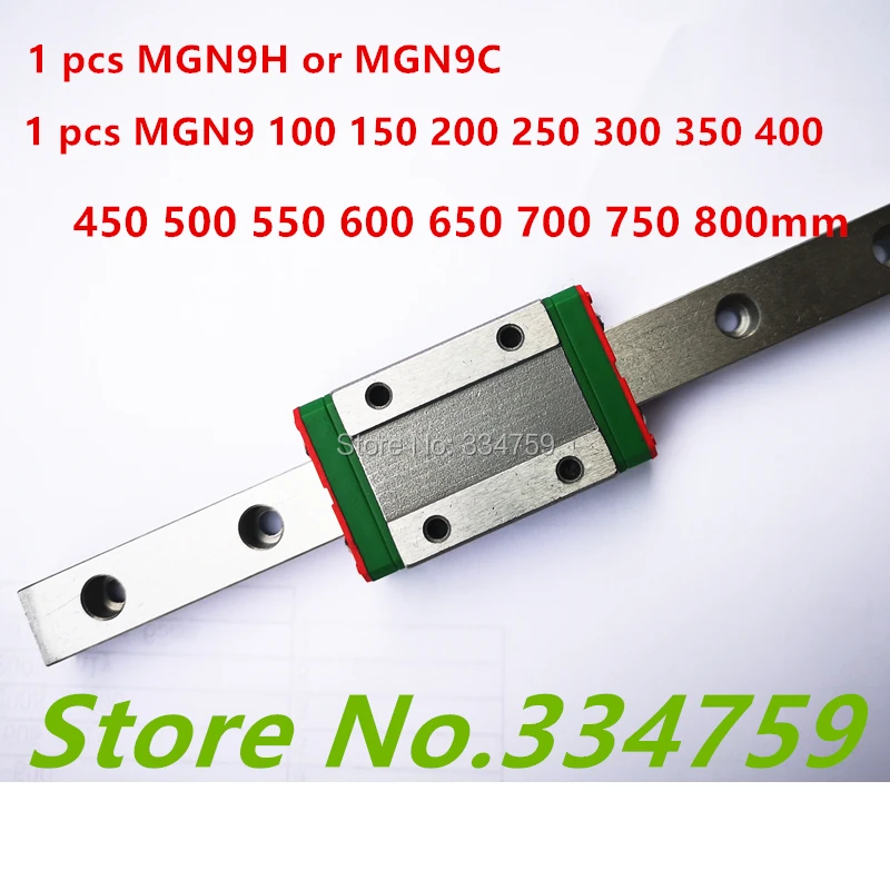 MGN9 MGN12 MGN15 100 200 250 300 350 400 450 500 550 600 700 800 mm linear rail +MGN9H MGN12H MGN15H MGN9C MGN12C MGN15C block