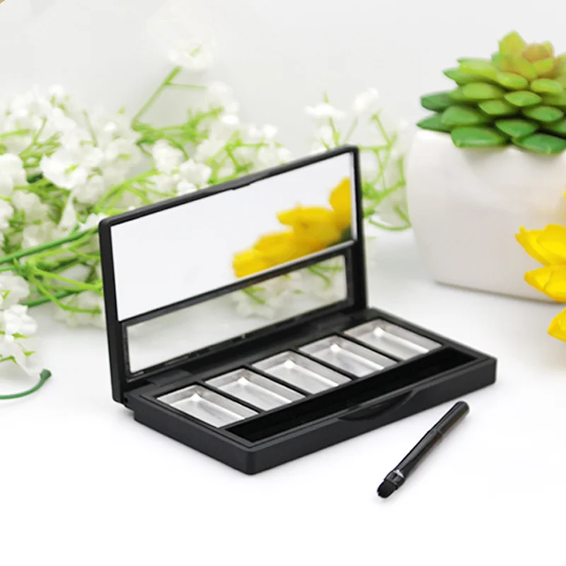 10/30/40pcs black lipstick pressure dish eyeshadow box eye & cheek palette cosmetics packaging suki makeup kit