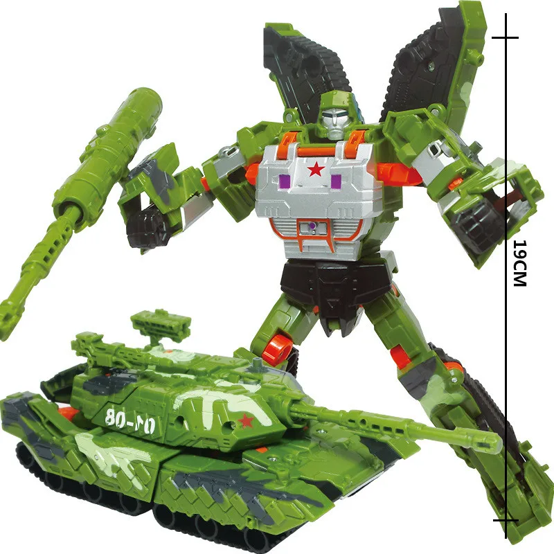 JINJIANG 19cm Height Transformation Deformation Robot Toy Action Figures Toys