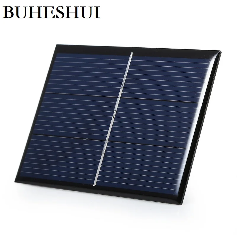 

BUHESHUI Wholesale 1000pcs Polycrystalline 0.65W 1.5V Mini Solar Cell DIY Solar Panel Battery Charger Education Kits 80*60MM