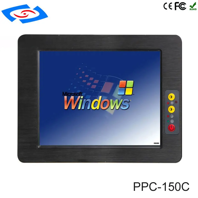 

100% Well Tested 15" Fanless Touch Screen Embedded Panel PC With High Temperature Oxidation Aluminium Case Corrosion Resistance