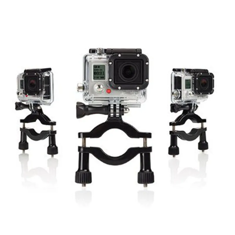 오토바이 마운트 자전거 핸들 바 시트 포스트 폴 롤 바 마운트, GoPro Hero 6/5/4/3 +/3/2/1 용 확장 암 포함 Xiaomi Yi