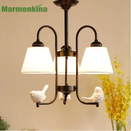 NEW pastoral pendant lamp Nordic birds little angels modern minimalist living room bedroom boys and girls children's room lamps.