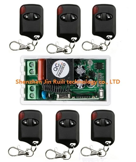 

Hot Sales AC220V 10A 1CH 315MHz/433MHZ Wireless RF Remote Control Switch teleswitch 6* cat eye Transmitter+ 1*Receiver