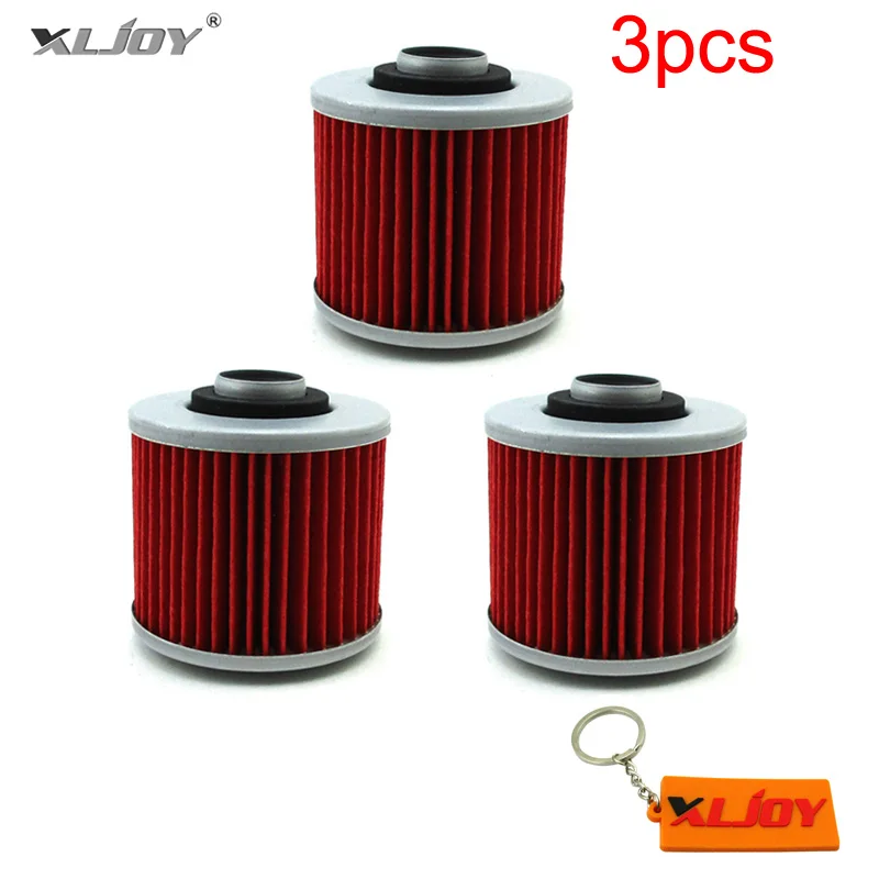 XLJOY 3x Oil Filter For Yamaha TRX850 DM850 SR250 SZR660 SR500 SR400 XV535 FZR250 SRX600 SR250 XC200