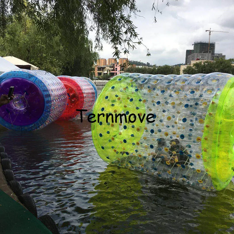 Roue à eau gonflable, boule de plage, Tube de marche, rouleau d'eau