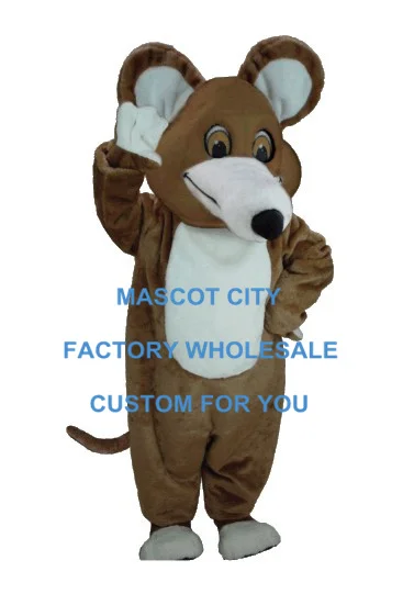 

Brown Mouse Mascot Costume Adult Size Cartoon Character Animal Carnival Party Cosply Mascotte Mascota Fit Suit Kit SW1040