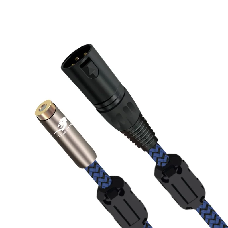 3Pin jack XLR штекер-RCA гнездо Аудио кабель микшер консоли микрофоны усилитель шнур 1 м 2 м 3 м 5 м 8 м