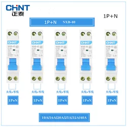 CHINT Mini Circuit Breaker 1P+N 6A/10A/16A/20A/25A/32A/40A  MCB DPN Houlsehold Breaker DZ47 with Indication 230V for Home