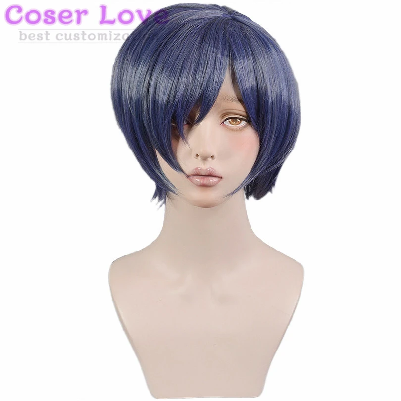 

SARAZANMAI Kuji Toi violet ash gray short hair headwear for Cosplay Halloween Christmas Carnival Costume