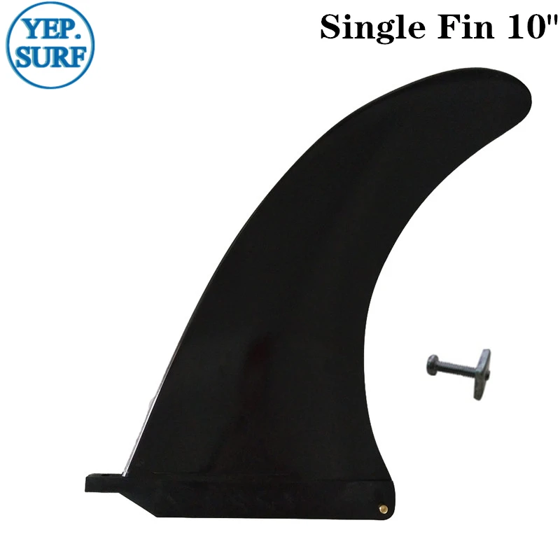 

Surfing Central Fin with Screw, Nylon Plastic, 10 Inch, Single Surfboard Fin, Longboard Fin, Stand Up Paddle for Water Sport