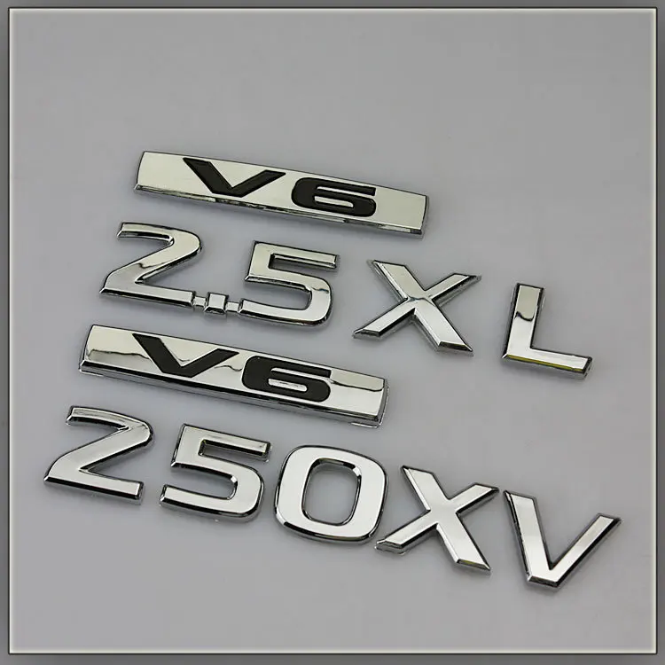 

1 Pcs New teana emblem new teana 2.5 displacement 2.5xv 2.5xl emblem v6 refires Car Styling