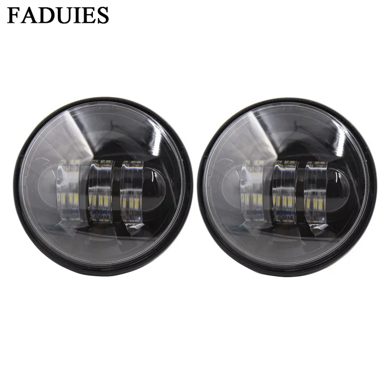 FADUIES Black 4.5 inch  Projector LED Auxiliary Lamps 4-1/2