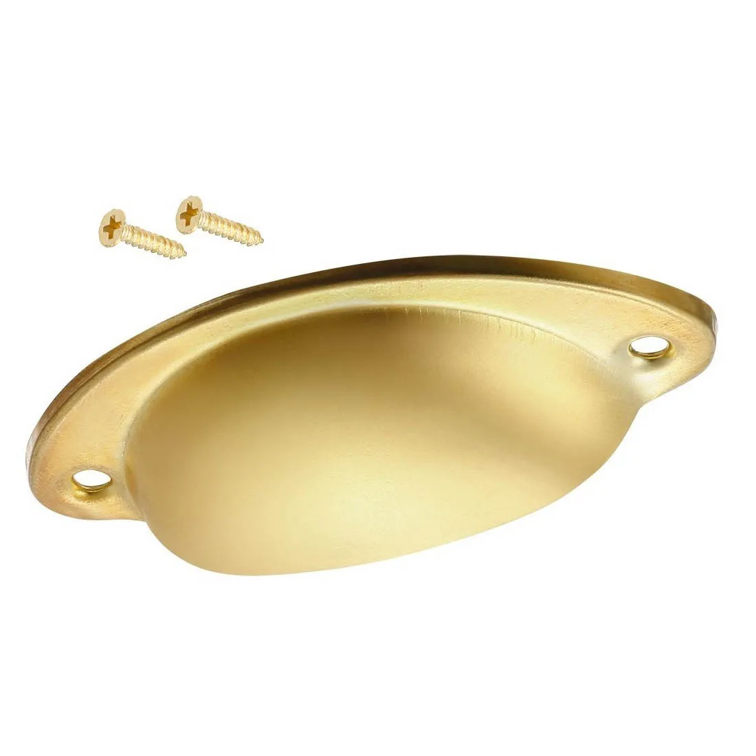 In stock Cup Drawer Pull Kitchen Cabinet Handle , 66mm Hole Centers, 10 Pack