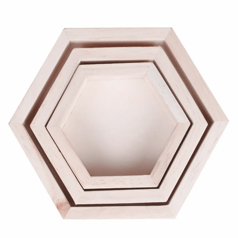 

Hexagonal Wood Display Tray Bracelets Bangle Earrings Ring Display Tray Jewelry Display Tray