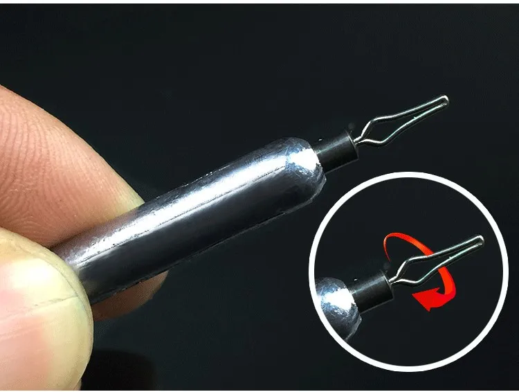 Zubehör für das Herbstangeln, Bleigewicht, Wacky Rig, 360 Grad drehbarer Clip, Meeresangelgerät, 5–18 g, Set mit 4 Stück – Detail 2