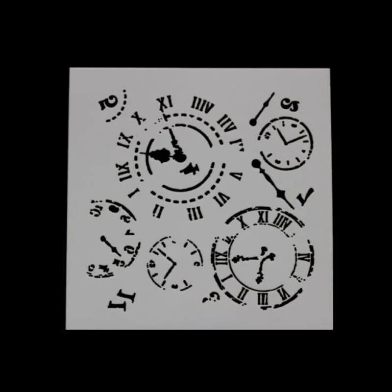 

Clock Shape Painting Template Stencils For Wall Scrapbooking Stamping Album Decor Embossing Accessories Supplies