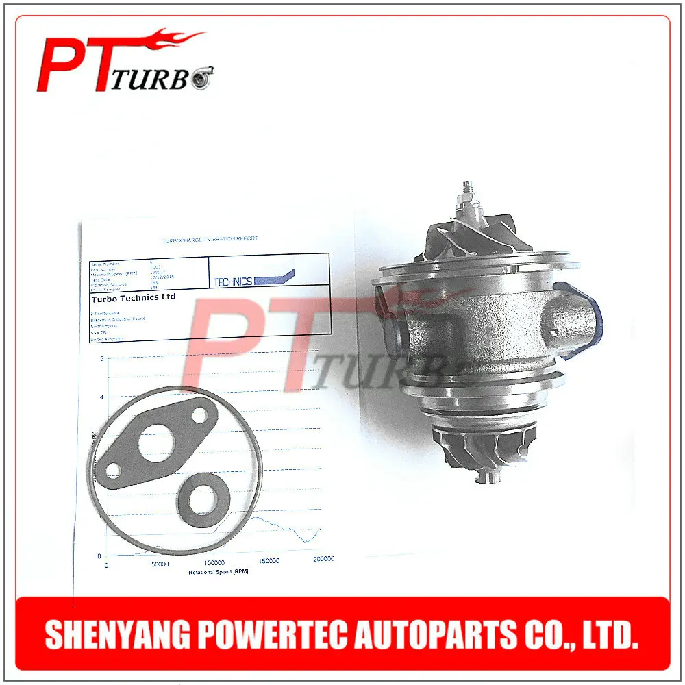 TD02 Turbo cartridge for Peugeot 208 308 1.6 HDI 92 FAP  92HP 68Kw DV6ETED M - 49373-02022 repair kit chra turbine 49373-02023