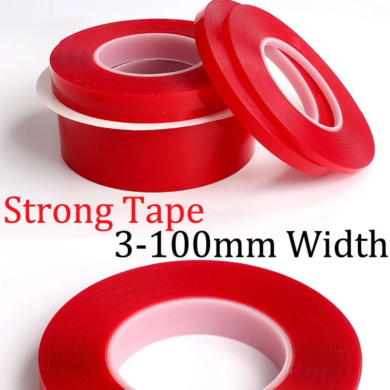 Super strong transparent Double Sided Tape Acrylic Adhesive for car window Phone repair office household universal use