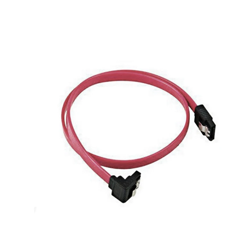 New Red 40cm SATA Cable Straight-Right Angle SATA ATA RAID DATA HDD Hard Drive Signal Cable High Quality