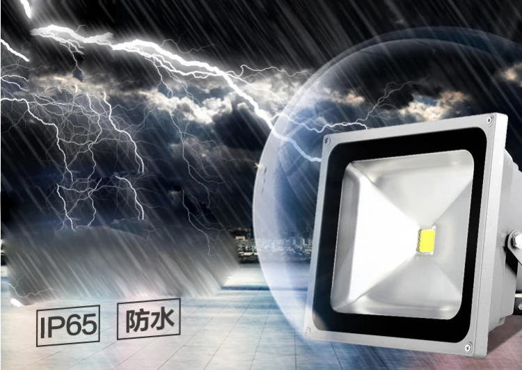 Wasserdichtes LED-Flutlicht, 10 W, 20 W, 30 W, 50 W, IP65, Flutlicht, Reflektor, 220 V, Strahler, Outdoor-Gartenlicht, Außenbeleuchtung – Detail 1