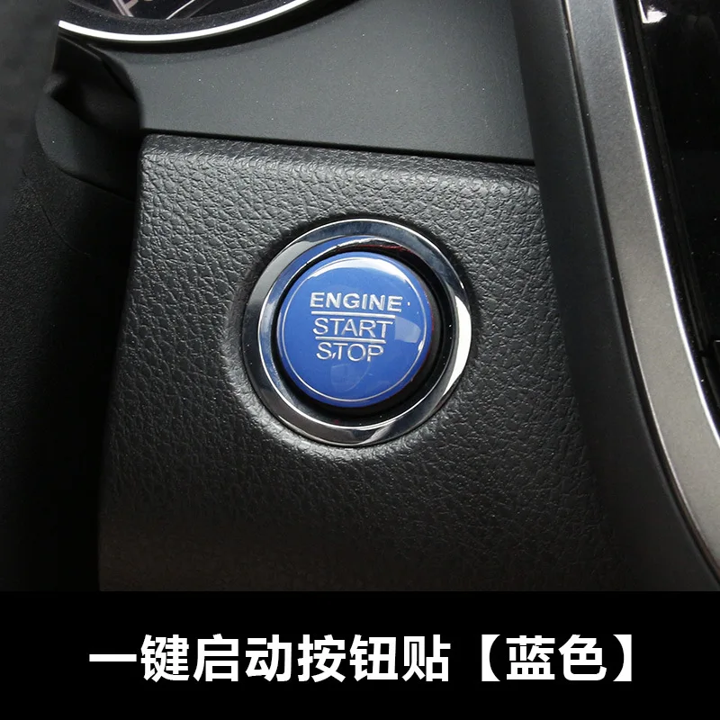 Automotive Interior Stickers New Aluminium Alloy Engine Button Cover Ring Trim for Toyota Camry 2018 Car Styling Accessories