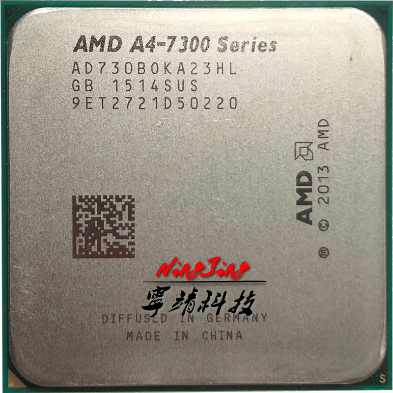 AMD A4-Series A4-7300 A4 7300 A4 7300B 3.8 GHz Used Dual-Core CPU  AD7300OKA23HL /AD730BOKA23HL Socket FM2