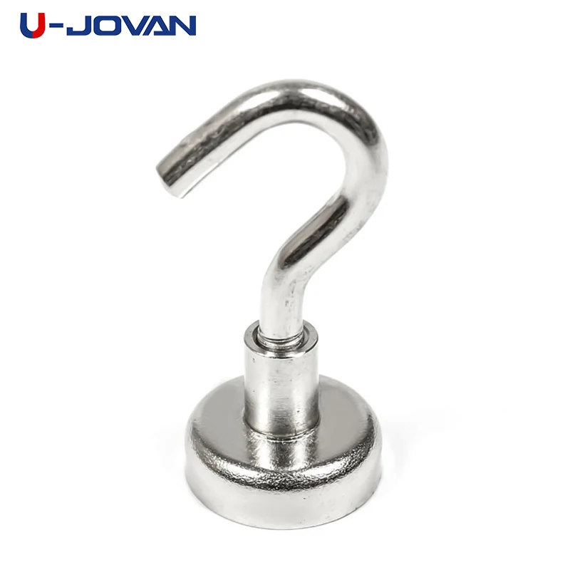 U-JOVAN 1pc Mini Diámetro de 16mm Imán Súper Fuerte Circular Gancho Soporte Imanes de Suspensión Hogar Cocina Soporte de Pared