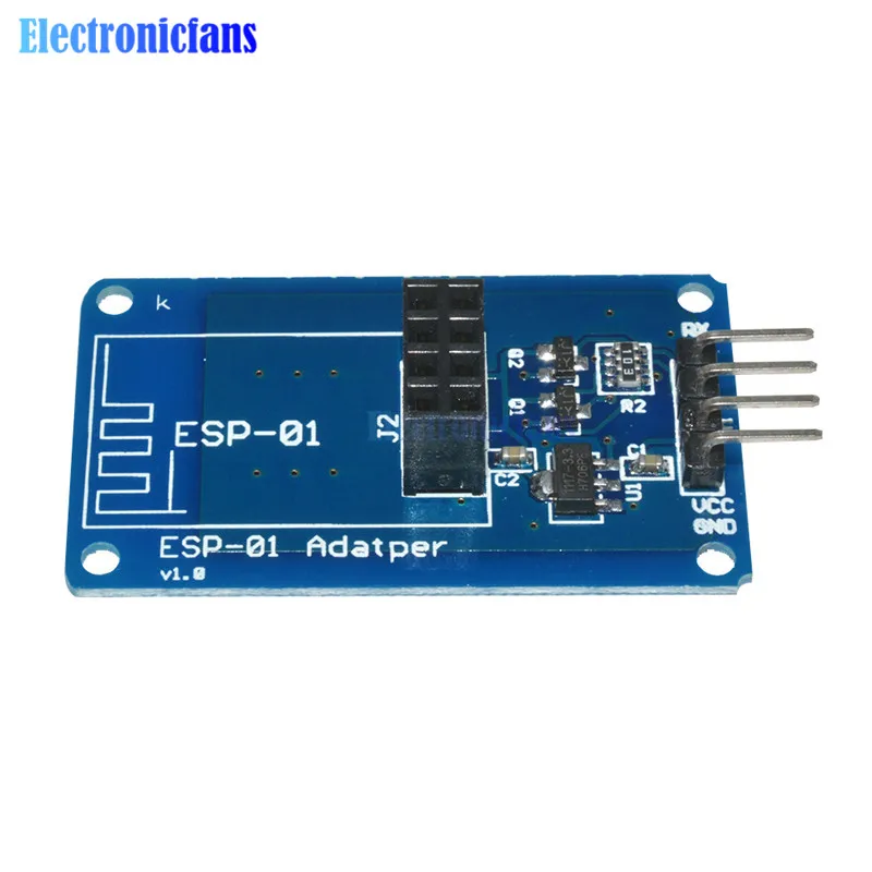 ESP8266 ESP-01 Serial WiFi Wireless Adapter Module 3.3V 5V Esp01 Breakout PCB Adapters Compatible For Arduino