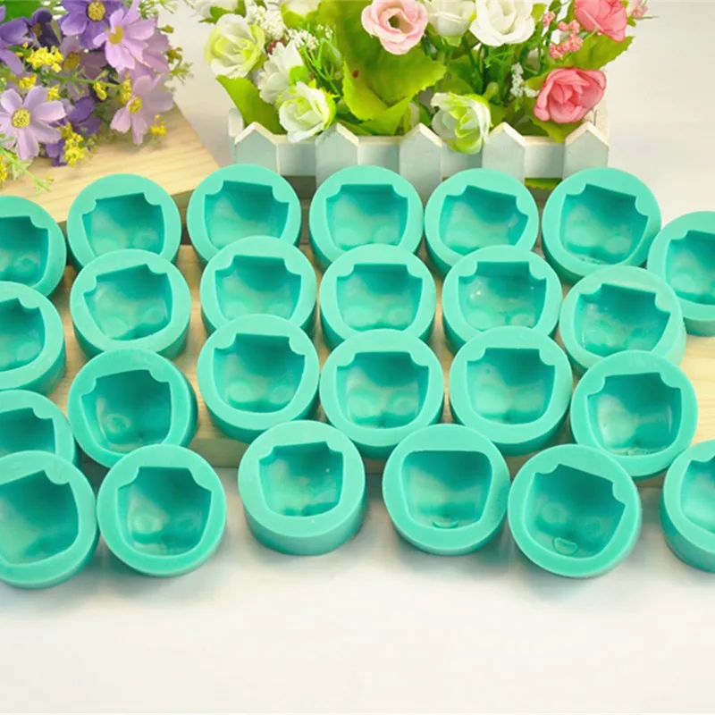 DIY 25PCS Baby Face Silicone Cake Fondant Chocolate Gum Paste Mold Cake Decorating Polymer Clay Resin Sugar Candy Mold FM959