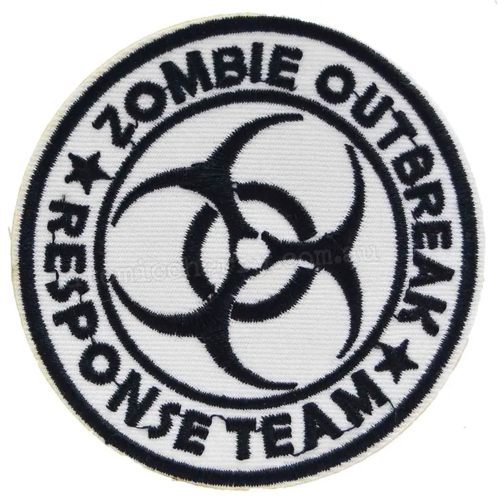 Zombie Response Team Iron On Patch Cosplay Costume Punk Rockabilly Dead Horror