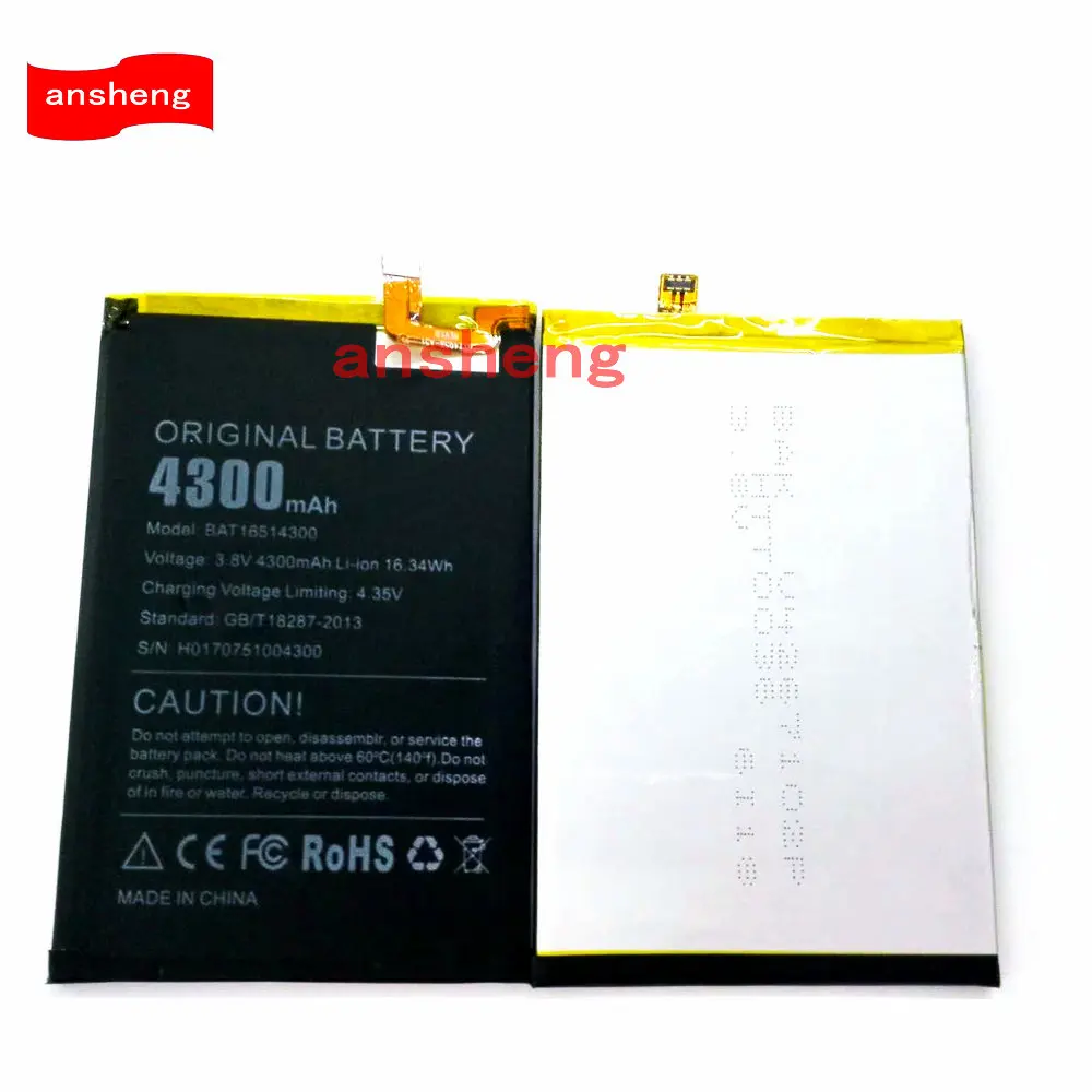 Original 4300mAh BAT16514300 Battery For Doogee Y6 Max Smart phone