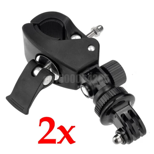 2pcsGo Pro Accessories Bicycle Motorcycle Handlebar + 2pcs  Tripod Mount Holder For Go Pro HD HERO 1,2 , 3,