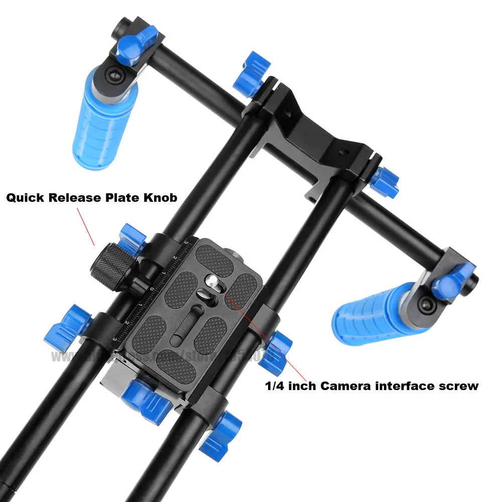 DSLR Rig Set Movie Kit Film Making System Shoulder Mount Support Follow Focus Matte Box for Digital SLR Camera Video Camcorder