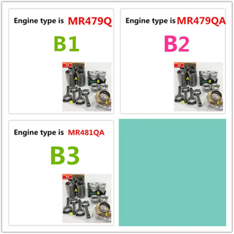 Car Engine Piston Ring Cylinder Liner Connecting Rod For Geely MK CK