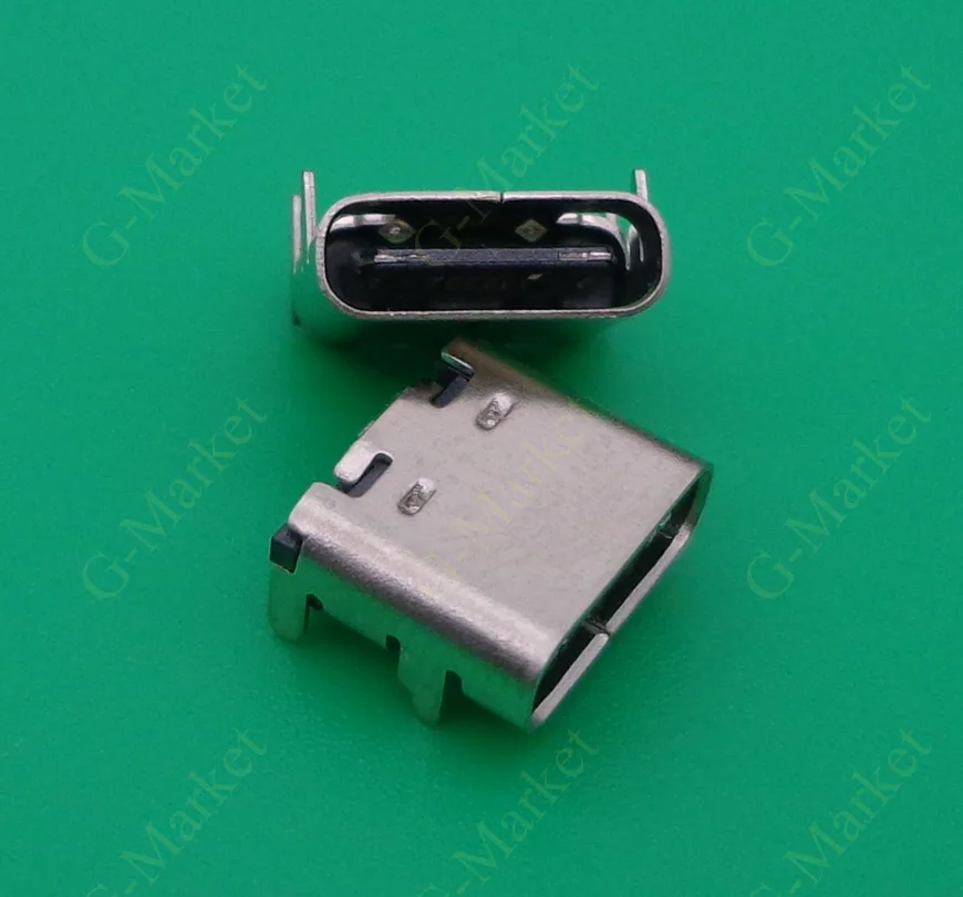 2pcs Type-C USB-3.1 16 pin For Fossibot F102 USB Connectors Female Port Jack Tail Plug Socket Electric Terminals