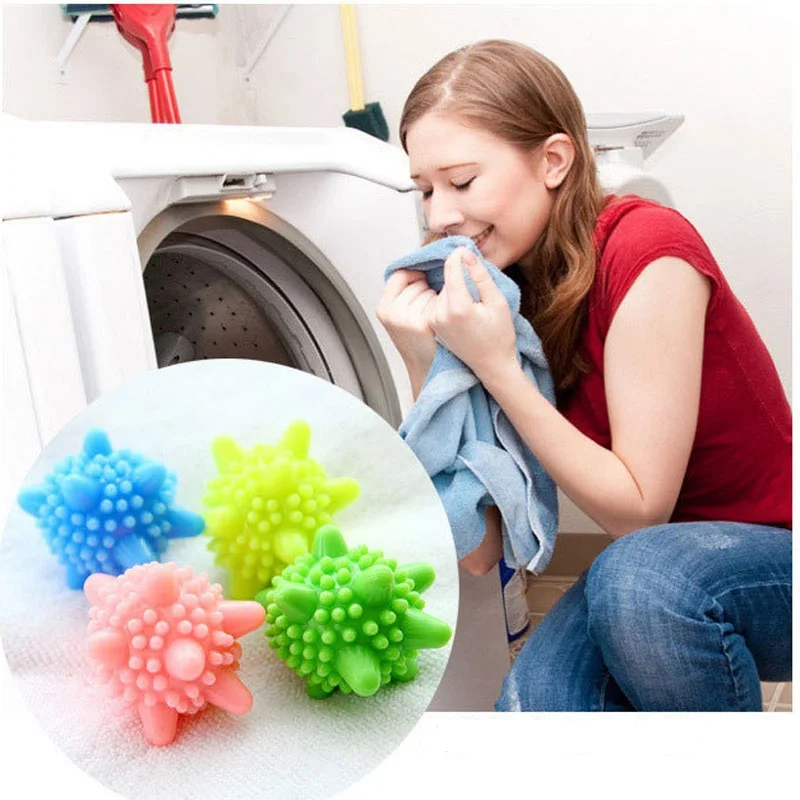 500pcs/lot Eco-Friendly super magic decontamination prevent winding clean ball Solid laundry ball anti-winding Wash protect ball