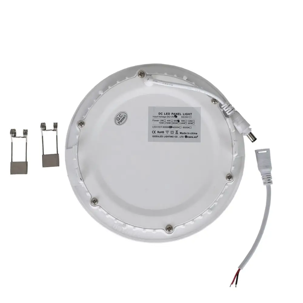 Panel de luz LED para autobús, lámpara de 12V, entrada de energía Solar, atenuación de luz descendente led de 3W y 6W, luz de envío para blanco