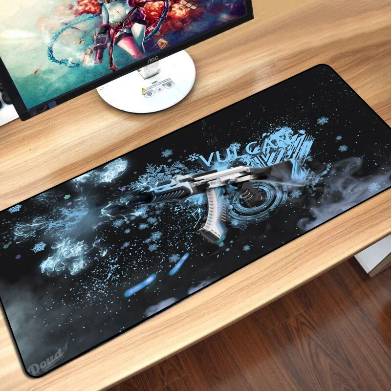 CS GO Gamer Mouse Pad Durable Non-slip Keyboard Mouse Mat Hyper beast AWP Boyfriend Best Gift Overlock Edge Big Gaming Mouse Pad