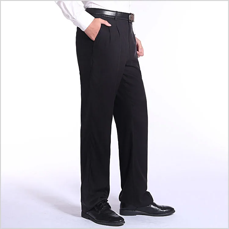 New arrival men pure heavy silk zipper casual pants,100% spun silk western style pockets loose trousers male