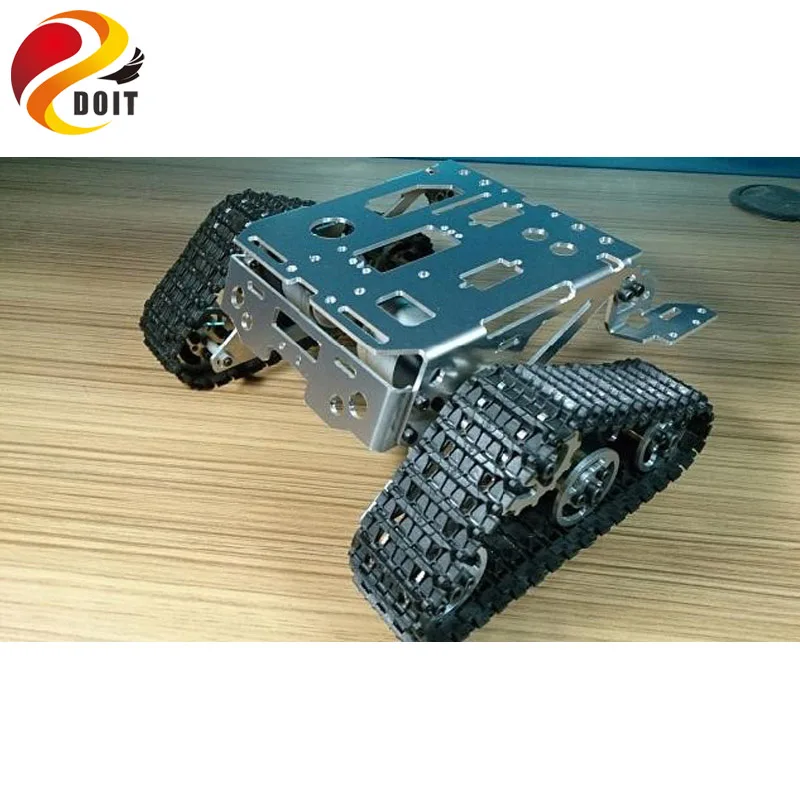 Metal Robot Tank Car Chassis Kit Crawler Tracked Vehicle Track Caterpillar Wali DIY RC Toy Experiment Platform