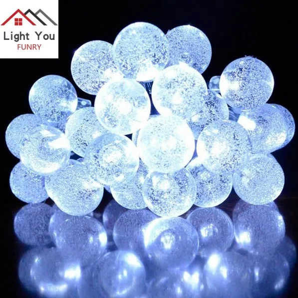 20LED battery box bubble ball holiday decoration light string Christmas tree decoration embellished light string