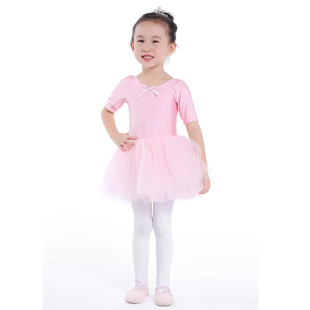 Tutu Pink  Princess Ballet Dress Girls Toddler Ballet Dancewear Lovely Kids Tutu Gymnastics Leotard  Dance Dress