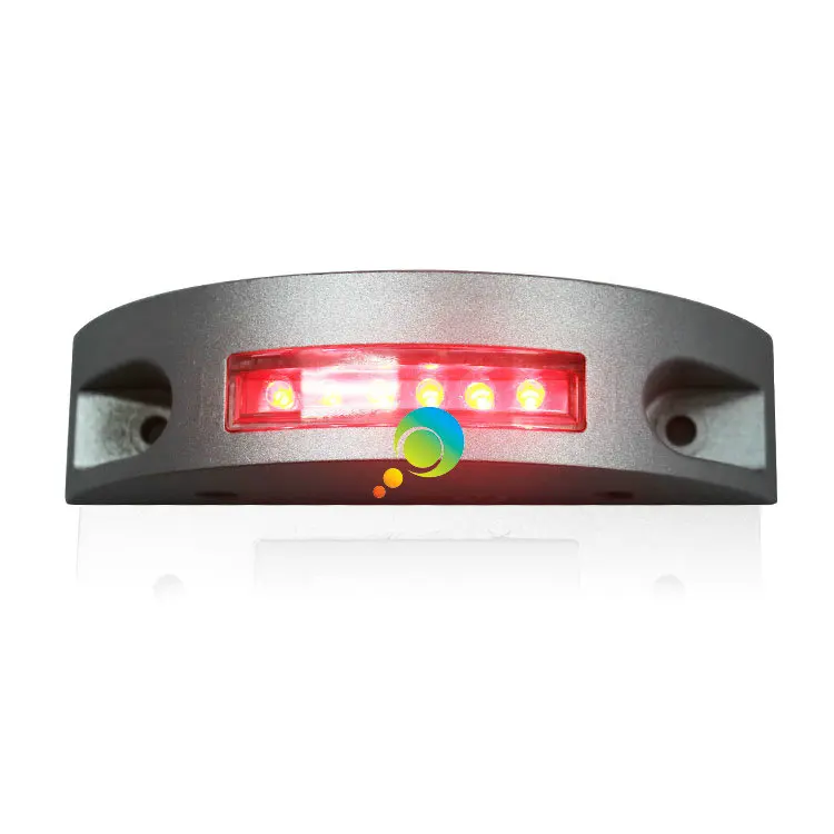 Stabil Mode Kualitas Tinggi Satu Sisi Jalan Stud LED Lampu Landscape Aluminium Shell Merah LED Peta Stud Marker