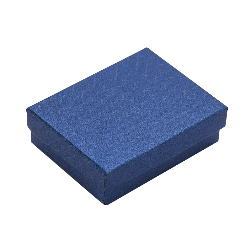 24pcs Jewelry Box 7*9*3cm Jewelry Sets Display Box Multi Colors Ring Box Necklace Packaging Earrings Gift Box Black Sponge