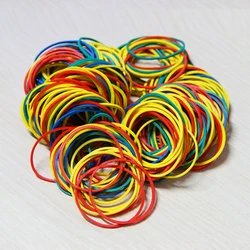 100 Pieces/Pack Colorful Nature Rubber Bands 38 mm School Office Home Industrial ring Rubber Band Stationery Package Holders