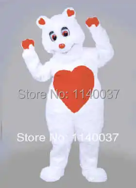 Mascot หมี Valentine Mascot เครื่องแต่งกายผู้ใหญ่ Carnival ฉลองเครื่องแต่งกายหมี Mascote Mascot Carnival Fancy Dress