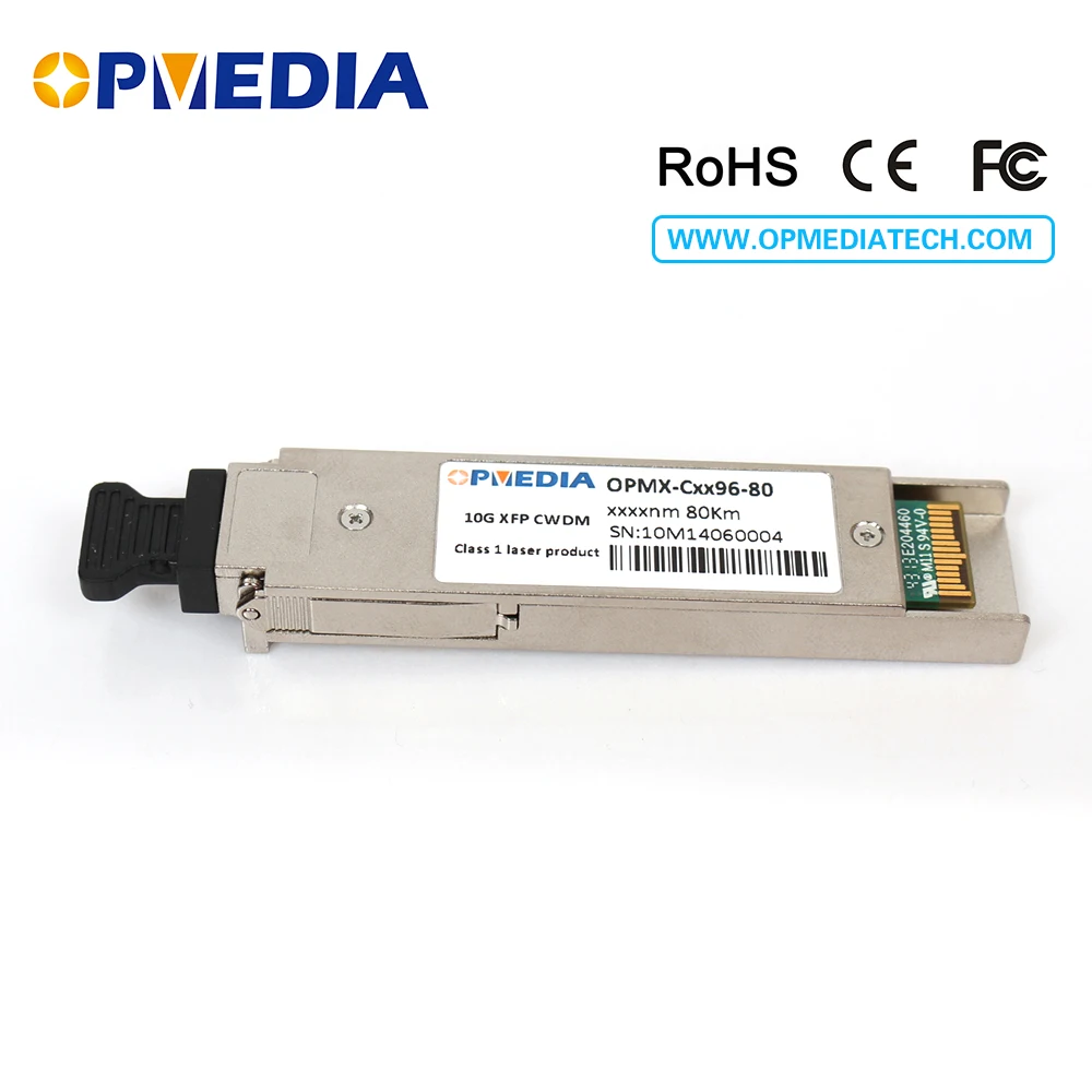 Compatible with Juniper 10GEBASE CWDM XFP transceiver, 80km 1470~1610nm, duplex LC connector,DDM function free shipping