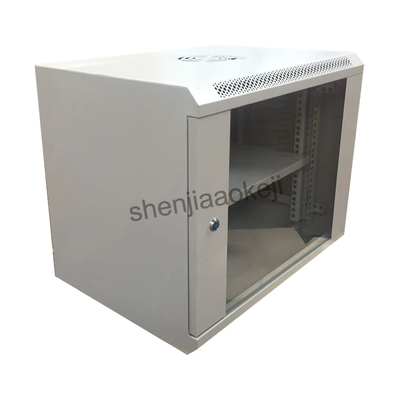 9U Wall-mounted Network Cabinets Small Chassis Exchange Wall-handing Network Rack Cabinet Switch Cabinet Monitor 1pc