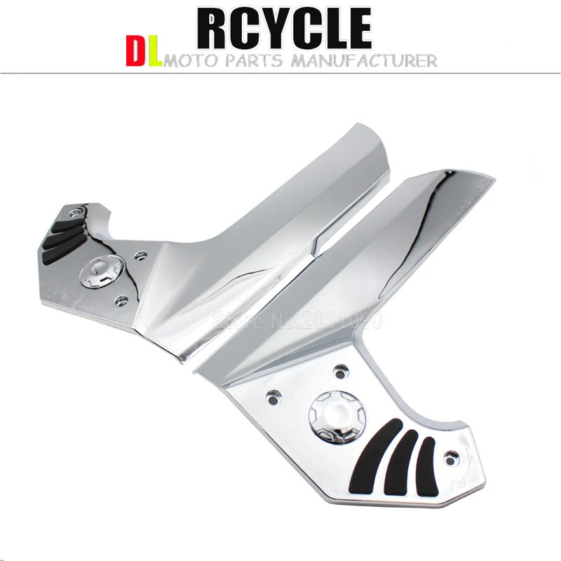 New Pair Chrome Plated Frame Center Cover Trims For Honda Goldwing GL1800 2001-2011